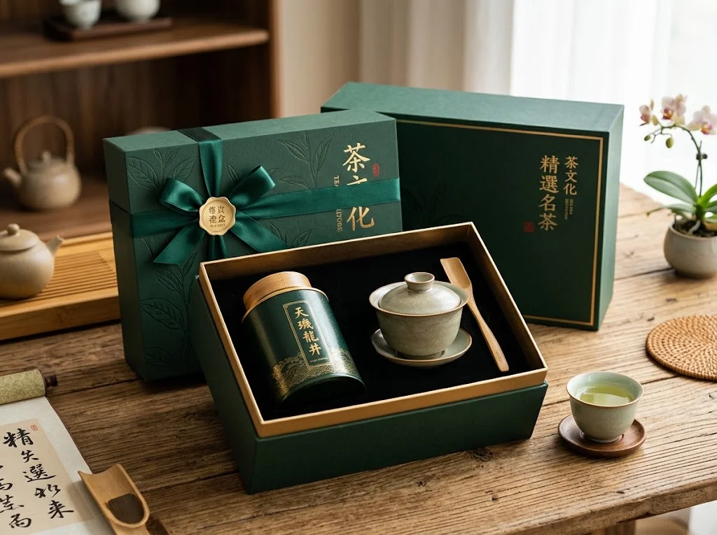 精品茶葉禮盒包裝 — Premium tea gift box packaging